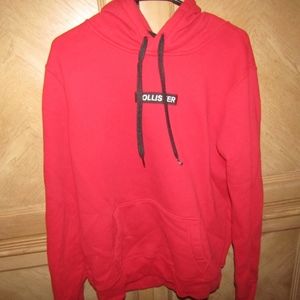 Red Box Logo Hollister Hoodie